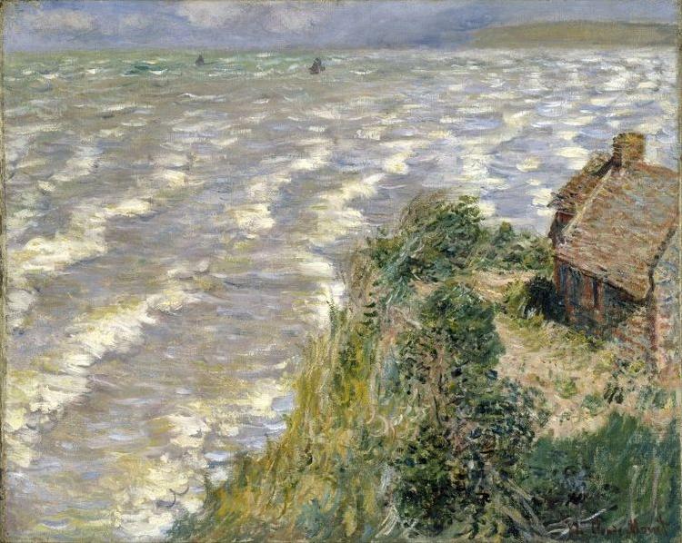 Claude Monet Rising Tide at Pourville oil painting image